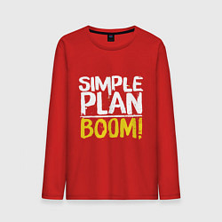 Мужской лонгслив Simple plan - boom