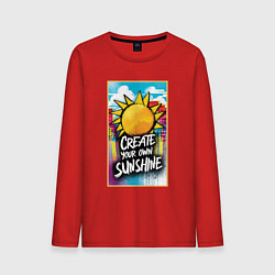 Мужской лонгслив Create your own sunshine