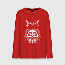Лонгслив хлопковый мужской Mayhem rock panda, цвет: красный