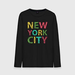 Мужской лонгслив New York city colors