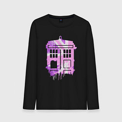 Мужской лонгслив Pink tardis