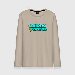 Лонгслив хлопковый мужской Abiotic Factor, цвет: миндальный