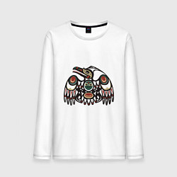 Мужской лонгслив Ворон североамериканских индейцев западного побере