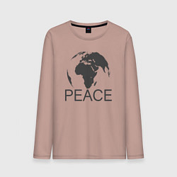 Мужской лонгслив Peace the world