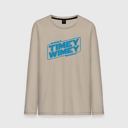 Мужской лонгслив Timey wimey wibbly wobbly