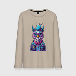 Мужской лонгслив Стильная сова