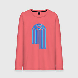 Мужской лонгслив Голубой орнамент