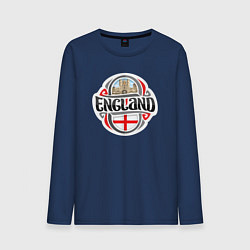 Лонгслив хлопковый мужской England counry, цвет: тёмно-синий