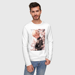 Лонгслив хлопковый мужской Моя геройская академия Кацуки Бакуго причуда, цвет: белый — фото 2