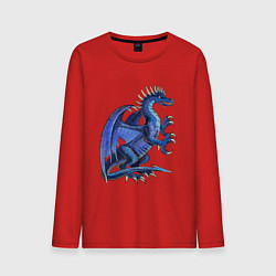 Лонгслив хлопковый мужской Azure dragon, цвет: красный
