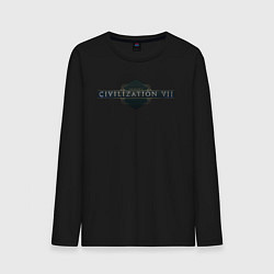 Мужской лонгслив Sid Meiers civilization 7 logo