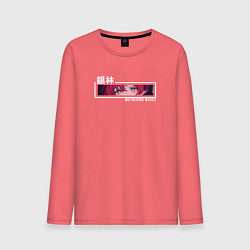 Лонгслив хлопковый мужской Eyes Yinlin - Wuthering Waves, цвет: коралловый