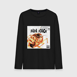 Лонгслив хлопковый мужской Papa Roach - infest, цвет: черный