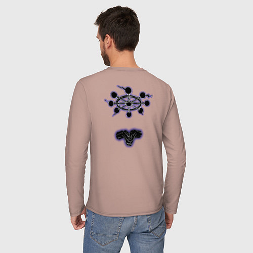 Мужской лонгслив Fushiguro Megumi / Пыльно-розовый – фото 4