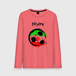 Лонгслив хлопковый мужской Сборная Ирана, цвет: коралловый