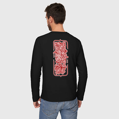 Мужской лонгслив Demon Slayer - Akaza / Черный – фото 4