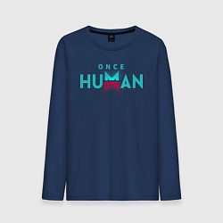 Мужской лонгслив Once human logo