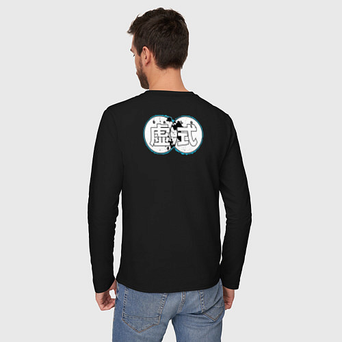 Мужской лонгслив The strongest, Satoru Gojo / Черный – фото 4