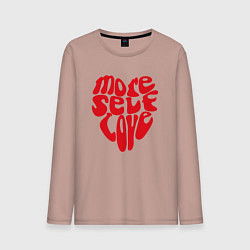 Мужской лонгслив Red more self love