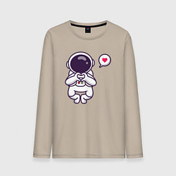 Мужской лонгслив Astronaut love