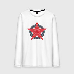 Мужской лонгслив Red star symbol