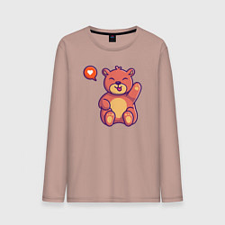 Мужской лонгслив Lovely bear