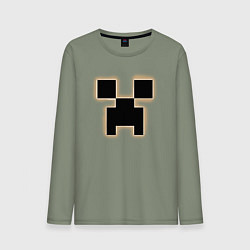 Мужской лонгслив Логотип игры Майнкрафт