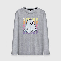 Мужской лонгслив Cute little spooky ghost