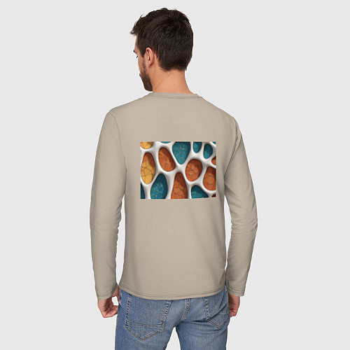Мужской лонгслив Вдохновлено Антонио Гауди / Миндальный – фото 4