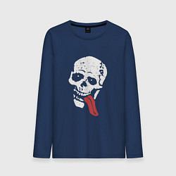 Мужской лонгслив Jesse pinkman skeleton tong skull