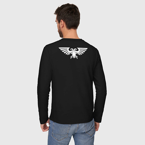 Мужской лонгслив Ultramarines Warhammer 40k / Черный – фото 4