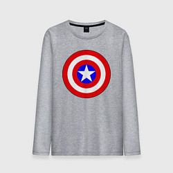Мужской лонгслив Captain America logo