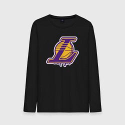 Лонгслив хлопковый мужской Lakers team, цвет: черный