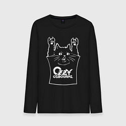 Мужской лонгслив Ozzy Osbourne - cat rock