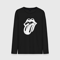 Мужской лонгслив Rolling Stones - white logo