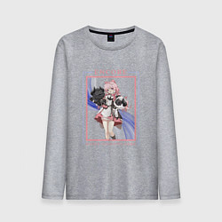 Лонгслив хлопковый мужской Encore Woolycounting Game, цвет: меланж