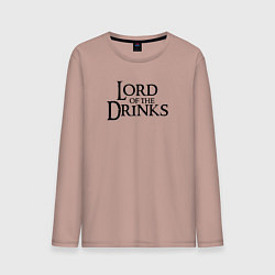 Мужской лонгслив Lord of the drinks logo