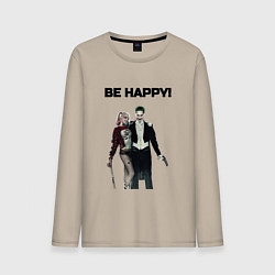 Мужской лонгслив Be happy