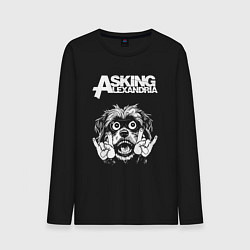 Мужской лонгслив Asking Alexandria rock dog