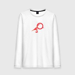Лонгслив хлопковый мужской Warhammer - Sienna Fuegonasus logo, цвет: белый