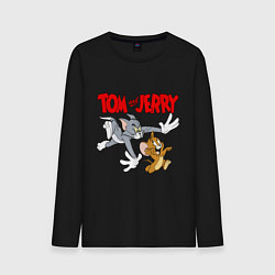 Мужской лонгслив Том и Джерри - погоня