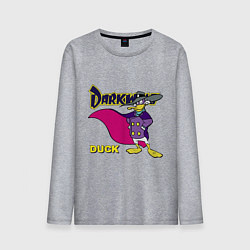 Мужской лонгслив Чёрный плащ - Кряк Лапчатый