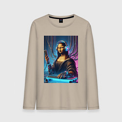 Мужской лонгслив Mona Lisa cyberpunk - fantasy