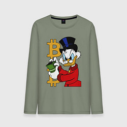Мужской лонгслив Duck tales - Scrooge bitcoin