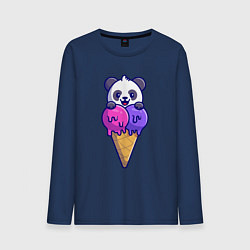 Мужской лонгслив Panda ice cream