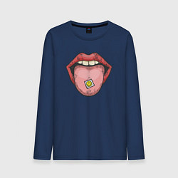 Мужской лонгслив Smiling lips