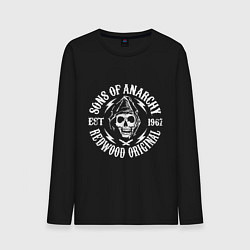 Лонгслив хлопковый мужской Sons Of Anarchy - redwood original, цвет: черный