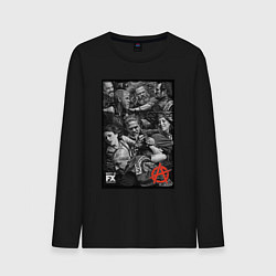 Лонгслив хлопковый мужской Sons Of Anarchy all, цвет: черный