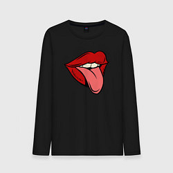 Мужской лонгслив Girl lips