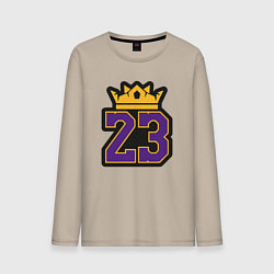 Лонгслив хлопковый мужской King Lebron James, цвет: миндальный